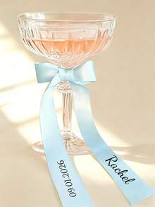 Specchietto retrovisore personalizzato per auto da matrimonio, composizione floreale per matrimonio e vacanze, nastro personalizzato per calice da vino, decorazione per feste - Multicolore - Visualizzare 1