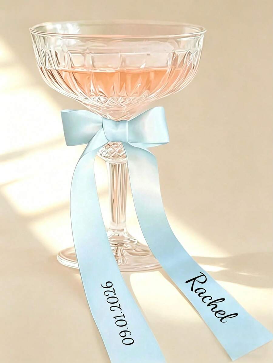 Specchietto retrovisore personalizzato per auto da matrimonio, composizione floreale per matrimonio e vacanze, nastro personalizzato per calice da vino, decorazione per feste - Multicolore - Visualizzare 1