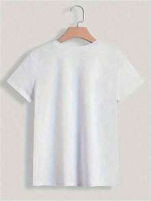 Camiseta 100% Algodón Verde Oxidado 4s para Hombre, Estilo Hip-Hop Urbano MTHS - Blanco - Ver 2