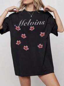 1 pieza de camiseta negra con colores populares, estampados de animales, estampados geométricos, estampados tie-dye, estampados florales, estilo millennial Spicy Girl, estilo Y2K, estampados básicos, estampados florales, corte holgado, ropa de otoño para mujer, ropa de Navidad para mujer, tops, ropa de otoño para mujer, vestidos elegantes de mujer, ropa de invierno para mujer, vitalidad de nicho, camiseta de la gira de Mana Band, sudadera de la gira Maná Vivir Sin Aire, camiseta de rock latino Mana, regalo para fans de Maná, merchandising de Maná, camiseta de concierto Mana 180g 100% algodón. - Negro 15 - Ver 12