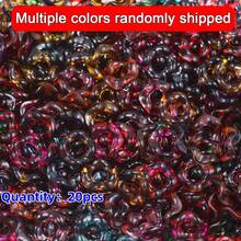 10pcs Acrylic UV Coated Colorful Beads, Hexagon Fidget Toys, Macaron Color Wavy Flower Shape, DIY Jewelry Accessories - Waves - View 46