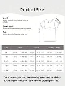 1 Pack Girls Casual Printed Crew Neck Short Sleeve T-Shirt Summer Student Youth Clothing - 白色 - 查看 3