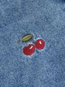 Shorts vaqueros casuales y versátiles de unicolor para mujeres - Azul - Ver 3