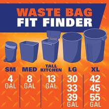 Hefty Ultra Strong 13 Gallon Trash Bags, Black Tall Kitchen Trash Bags 13 Gallon Size, Break Resistant Drawstring Enclosure, Continuous Odor Control, Blackout, Clean Burst Scent, 40 Bags - ColorA - 查看 8