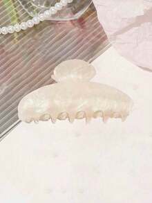 1/2件装女士极简时尚亚克力发爪夹套装，休闲可爱醋酸纤维发爪夹，日常佩戴，发型配饰 - 彩色 - 查看 10
