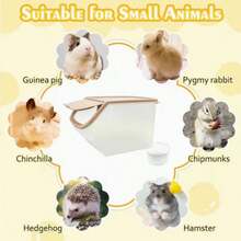 Hộp tắm cát cho chuột hamster, nhà vệ sinh đa năng cho thú cưng nhỏ kèm xẻng xúc, thiết kế trong suốt, lý tưởng cho chuột hamster lùn và chuột gerbil, giúp giữ lồng sạch sẽ và khô ráo. Quà tặng Giáng sinh, Halloween, Lễ Phục sinh, Lễ Tạ ơn, các dịp lễ hội. - Nhiều màu - Xem 6