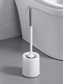 1 chổi cọ toilet treo tường kèm giá đỡ, chổi cọ toilet cán dài (lông mềm - chống dính) - Loại bỏ vết bẩn hiệu quả, giữ cho toilet sạch sẽ và hợp vệ sinh. Có thể treo tường hoặc để đứng, dễ dàng vệ sinh. Chổi cọ nhà tắm, dụng cụ vệ sinh, đồ dùng gia đình, phụ kiện phòng tắm, phụ kiện toilet. - A - Xem 14