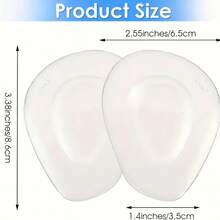 1 Cặp miếng đệm silicon lót gót chân, miếng đệm cao gót tái sử dụng giúp giảm áp lực lên bàn chân và chống trơn trượt. - Trong sáng - Xem 6