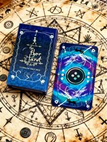Cute Cartoon Ghost Mom Tarot Cards Standard Tarot Deck Beginner Divination Board Game - Multicolor - View 3