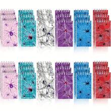 Marvel 12pcs Spider Web Notebook Notebook Pocket Book Spider Party Decoration Message Book Convenient Coil Book Spider Party Gift Birthday Party Decoration Supplies - Multicolor - View 1