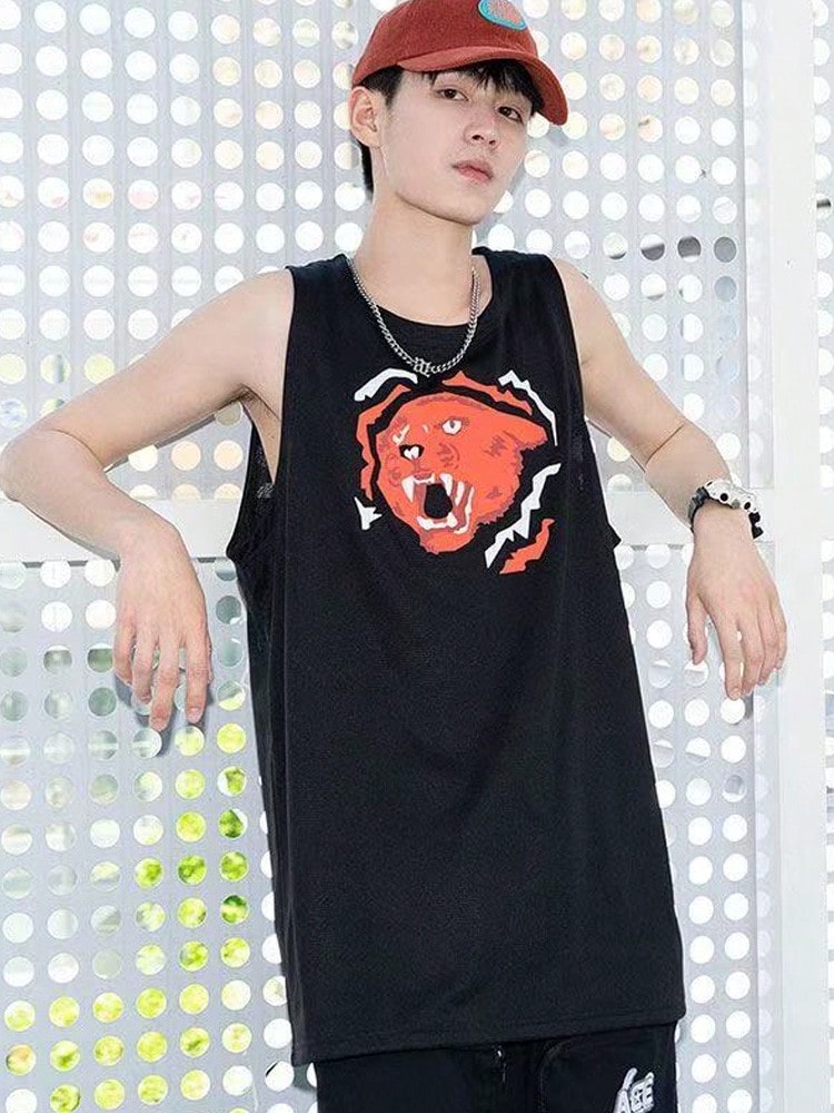 PUMA彪馬 Behind the Back Tank 時尚休閒運動透氣圓領 背心 男款 - 黑色 - 查看 1