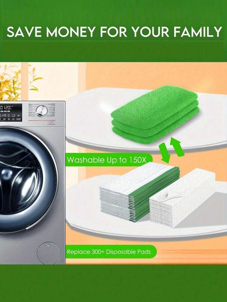 1/5 miếng giẻ lau cây lau nhà màu trơn tái sử dụng, làm từ chất liệu thấm hút cao, có thể giặt, phù hợp cho lau ướt và lau khô, phù hợp cho sàn gỗ và nhiều bề mặt khác nhau, tương thích với hầu hết các đầu cây lau nhà phẳng, dụng cụ vệ sinh gia đình, quà tặng Năm mới/Ngày của Mẹ/Ngày của Cha - nhiều màu - Xem 6