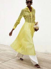 Women Blouses & Shirts - Yellow - View 6