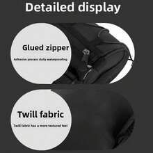 Bolsa de Guidão de Bicicleta Ajustável de Grande Capacidade, Bolsa de Ciclismo Multifuncional, Bolsa Frontal de Quadro de Bicicleta à Prova d'Água, Bolsa de Armazenamento Traseira de Bicicleta Portátil, Bolsa de Armazenamento de Ciclismo ao Ar Livre, Acessórios para Bicicleta de Montanha e Bicicleta de Estrada - Multicolorido - Visão 10