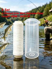 420/500m 0.2mm 1640ft Invisible Fishing Line Reel, High Tensile Fishing Line, Keeps Bait On Hook, Elastic Line Saltwater Fishing Accessory - Multicolor - View 12