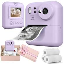 Children's Instant Camera 1080P High Definition Real-Time Printing Digital Camera, Suitable For Video Recording And Photo Taking. Perfect For Teenagers, Children And Beginners, Great Birthday, Christmas Or New Year Gift. Battery Capacity: 1300mAh - Multicolor - View 17