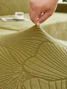 1 pezzo Copridivano elasticizzato jacquard, protettore per divano antiscivolo e rinforzato, adatto per soggiorno, camera da letto, esterno, a prova di animali domestici, copriseduta per divano a L e divani a 1/2/3/4 posti - Verde - Visualizzare 8