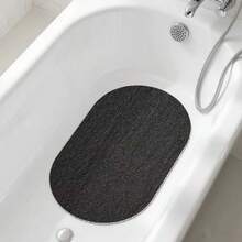 1pc Soft Absorbent Quick-Dry Bath Mat, PVC Foam Shower Mat, Bathtub Mat, Comfortable Bathroom, Kitchen, Laundry Room, Bedroom Floor Mat, Bathroom Accessories - Oval - View 9