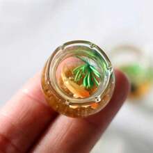 1pc Doll Aquarium, Mini Glass Fish Tank Doll House Home Decor Doll House Decorative Toy - A - View 4