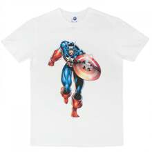 Captain America From Heroes Reborn Running T-Shirt - 白色 - 查看 1