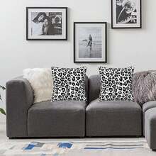 Leopard Print Pillow Covers 18x18 In Couch Cheetah Print Pillow Sets Of 2 Modern Decorative Square Throw Pillows Home Living Room Bedroom Bed Cushion Outdoor - 款式D - 查看 2