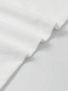 Camia de manga corta de cuello redondo informal con estampado gráfico de retrato y texto en inglés, estilo urbano de moda para mujer Adecuado como regalo. playera de mujer. blusas>elegantes. boho chic,Top de mujer suave, transpirable y cómodo, ideal para primavera, verano y otoño, perfecto para vacaciones, viajes y uso diario. Adecuado como regalo. playera de mujer. blusas>elegantes. boho chic,Top de mujer suave, transpirable y cómodo, ideal para primavera, verano y otoño, perfecto para vacaciones, viajes y uso diario. - Blanco - Ver 5