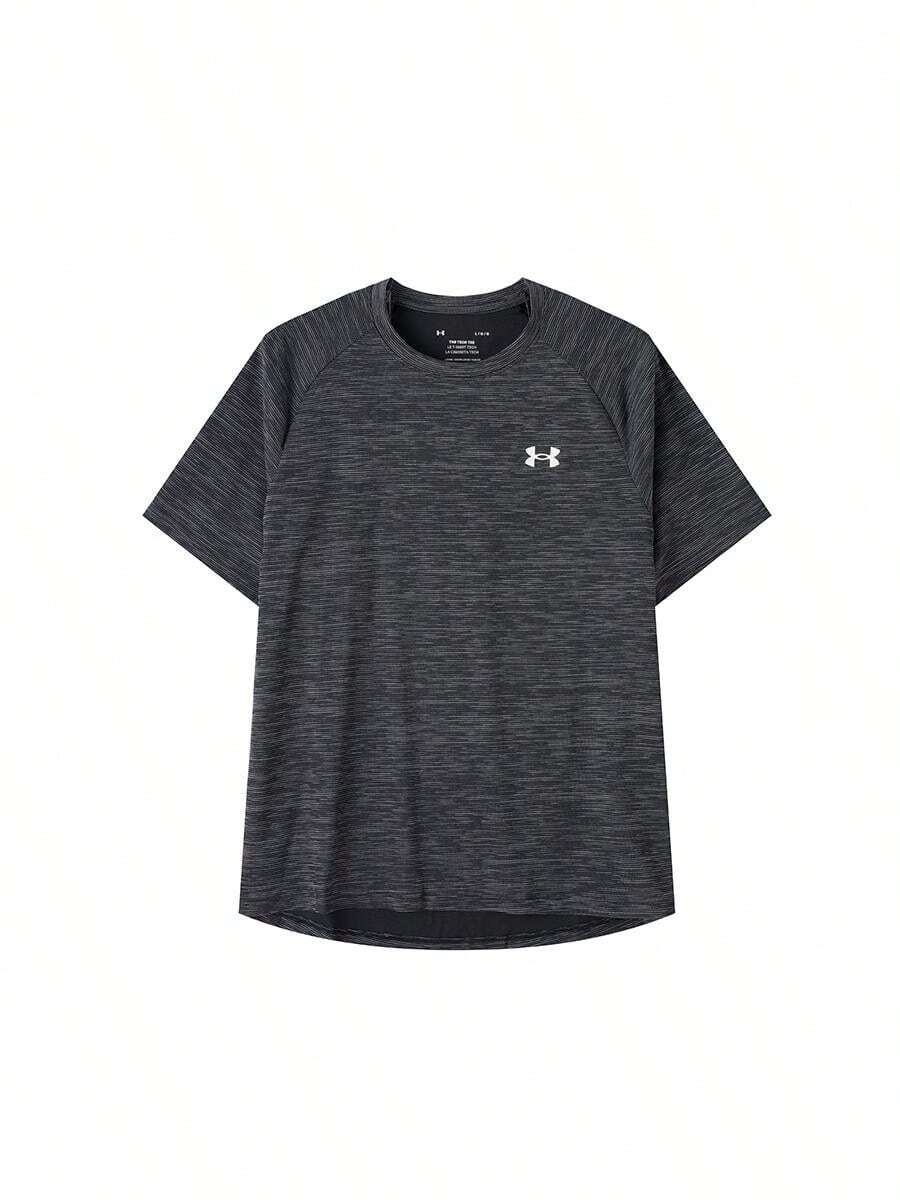 Under Armour Men's T-Shirt UA Tech Textured SS Casual Comfortable Simple Outdoor Sports Short-Sleeve T-Shirt 1382796-001 - 1382796-001 - View 1