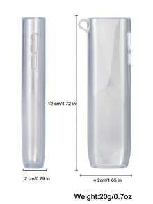 BLBLBL 1STE All New Solid Color Minimalist Transparent TPU Soft Material Protective Case With Hanging Hole FOR IQOS ILUMA I ONE + One Replacement Tool, Wear-Resistant Lightweight TPU Material Anti-Drop Anti-Scratch Full Hand Feel Non-Slip, Suitable For Daily Use - Transparent Version - View 4
