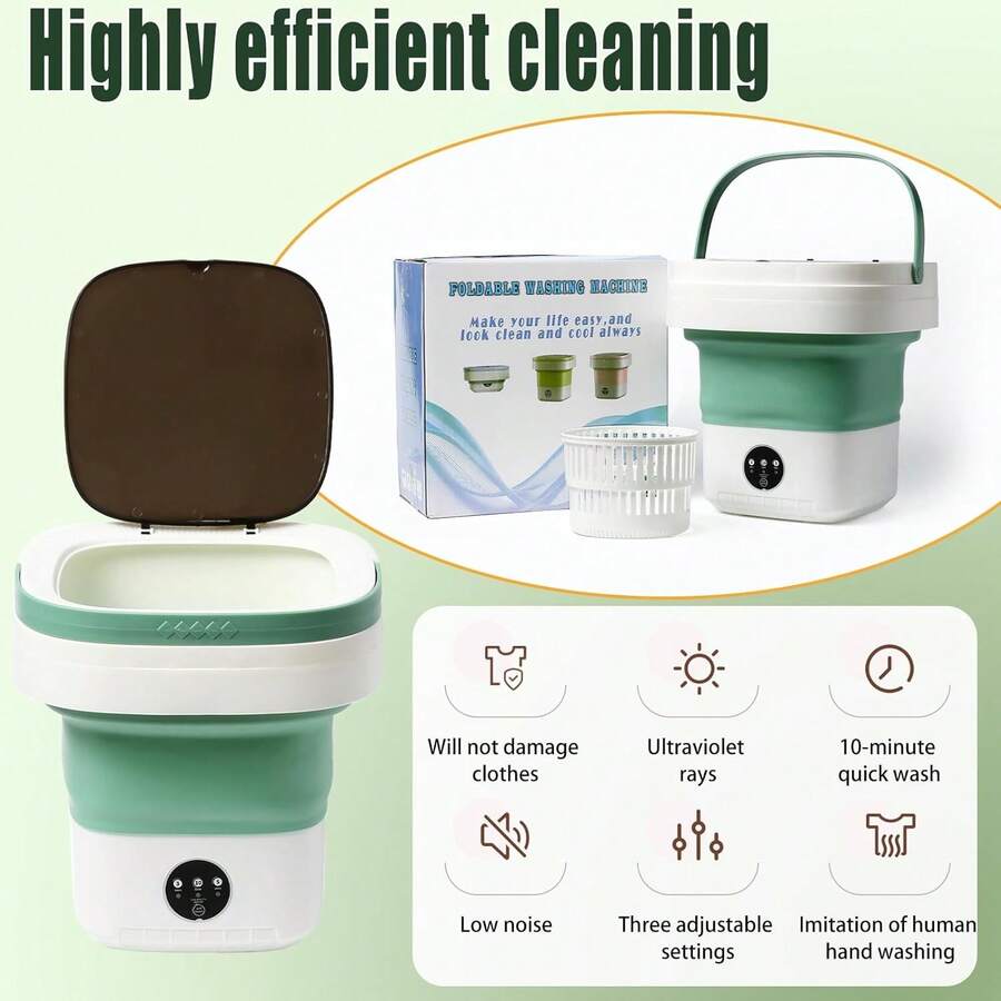 Kids Washing Machine Toys - Green - View 1