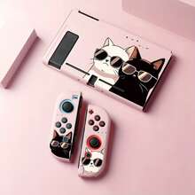 猫咪图案Switch保护套，柔软材质防摔保护壳 - 查看 1