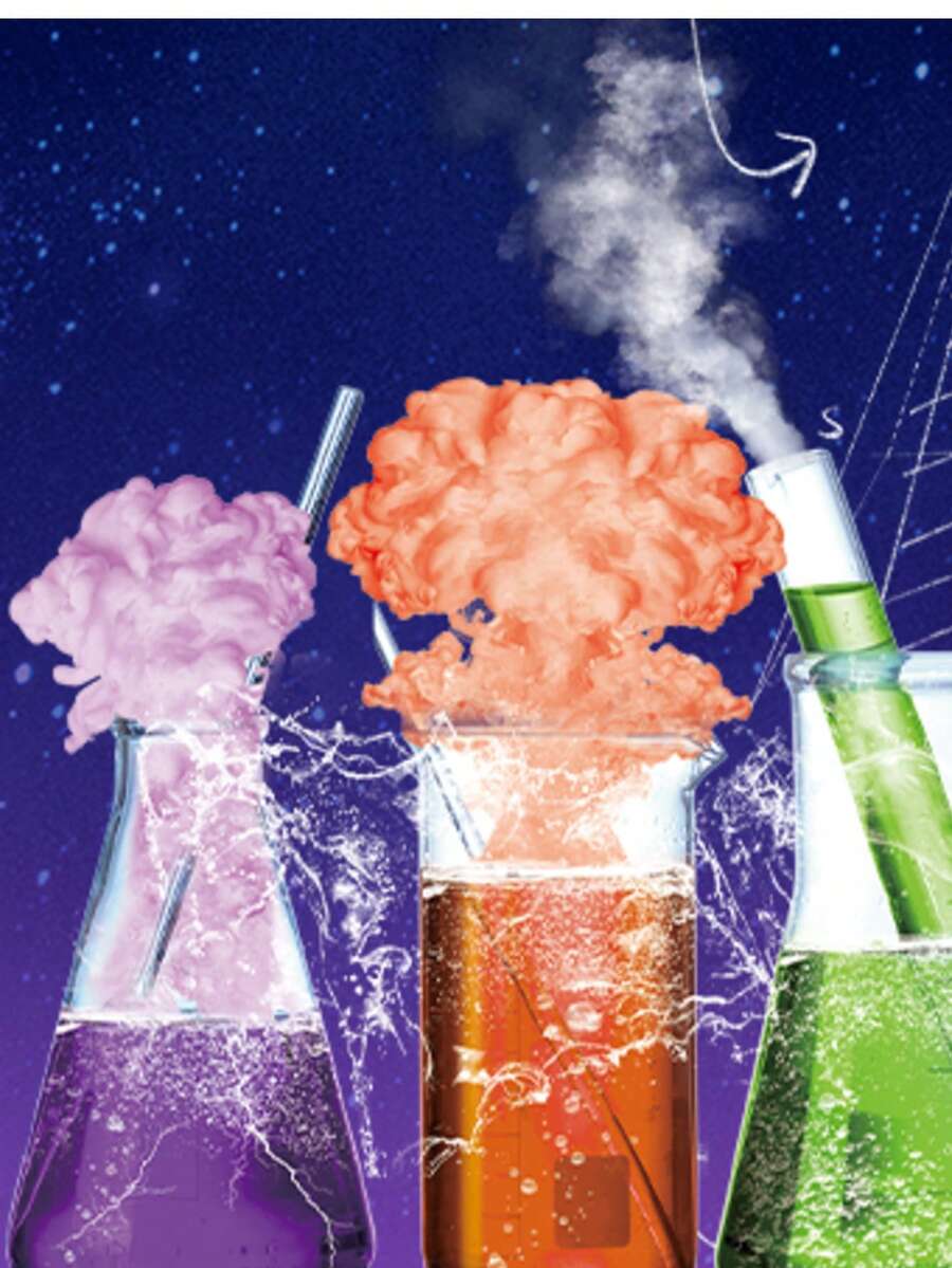 Children's Science Experiment Set, Fun Volcano Explosion Education Toy, Classic STEM Puzzle Set.  Material Operation Is Simple, Intuitively Unlocks Scientific Principles, Stimulates Exploration Interest, Enhances Hands-On Thinking, And Opens Up Fun Science Popularization Enlightenment. - Multicolor - View 1