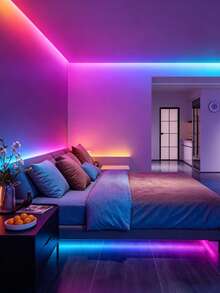1pc RGB Neon LED Silicone Flexible Light Strip, With 24-Key Remote Control, Dimmable And Color Changing, Suitable For Indoor And Outdoor Christmas Decoration, USB LED Light Strip For Living Room, 1m 5m 10m, 5V Remote Control Light For TV Background Lighting RGB Night Light - Multi-color light - View 11