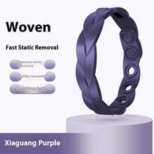 1pc Sports Waterproof Silicone Bracelet, Indoor/Outdoor Running Negative Ion Energy Wristband, Gift For Men, Women, Students, Couples, Accessory - Multicolor - View 14