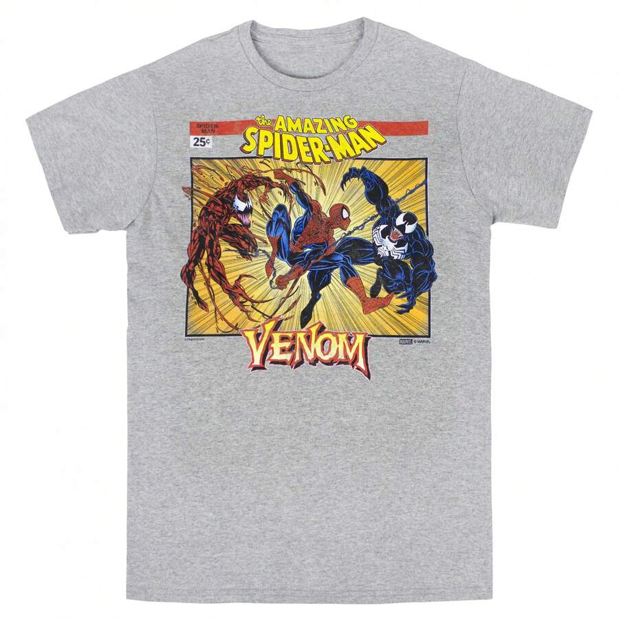 Spider-Man Vs. Venom And Carnage T-Shirt - Grey - View 1