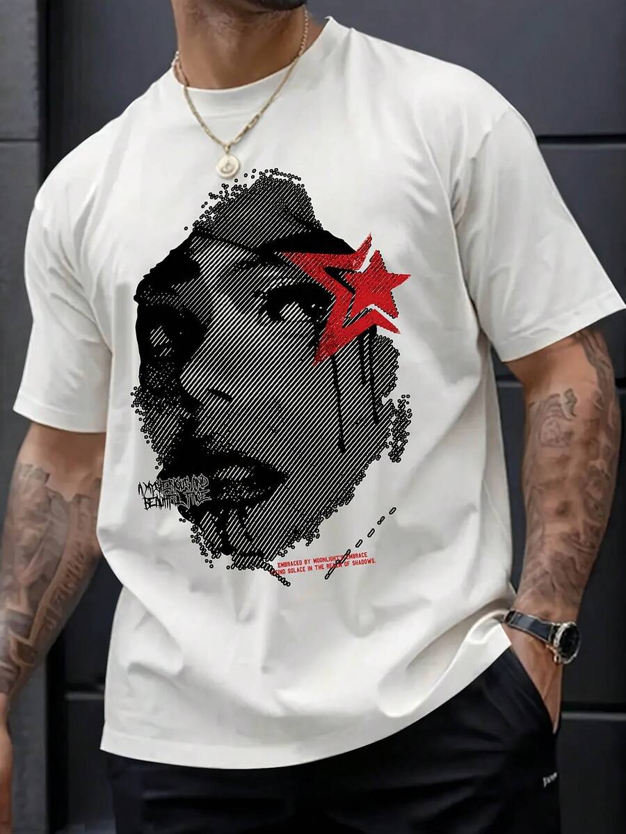 Camiseta versátil para mujer, camiseta elegante para hombre, camiseta deportiva casual, camisa negra holgada de manga corta, camisetas para mujer, blusas casuales para mujer, camiseta gráfica estilo retro-rock, camiseta gráfica divertida, blusas para mujer, camisas para hombre, Copa del Mundo 2026, estilo jersey de aficionado. - Blanco - Ver 1