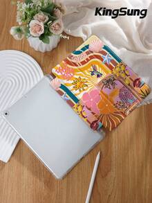 Kingsung Ốp lưng máy tính bảng họa tiết da báo, tương thích với iPad 9.7/10.2/10.5/10.9/12.9/Pro 11, thế hệ thứ 10, Air 8 (M4) 2026 (11/13 inch), tương thích với Samsung Galaxy Tab S6 Lite 10.4 inch, tương thích với Kindle Paperwhite thế hệ thứ 12 2024, Kindle thế hệ thứ 11 2022. Chống rơi vỡ, chân đế thông minh/tự động bật/tắt màn hình. - Nhiều màu - Xem 4