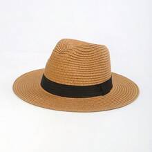 Vintage-Stil Strohhut, geeignet für den täglichen Gebrauch und Urlaub - mehrfarbig - Übersicht 4