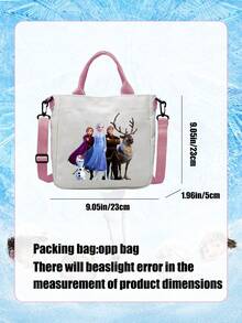 Disney 冰雪奇缘帆布手提袋，充满怀旧气息的粉丝斜挎包，铁杆粉丝的理想之选及送礼佳品。这款精心设计的帆布手提袋，印有所有你最爱的冰雪奇缘系列电影角色，从全员合影到雪宝和他的雪宝朋友们，应有尽有，完美展现你对这部经典动画的热爱。 - Bag - 查看 3