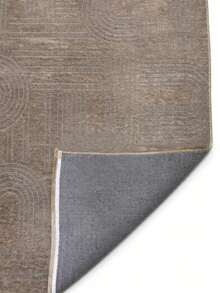 Modena Scandinavian Washable Chenille Rug With Fringes, Non-Slip Backing For Hallway, Living Room, Lounge And Kids Room - Rust Brown - View 8