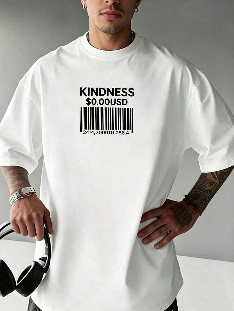 Camiseta de manga corta con eslogan religioso simple para hombres, cómoda y transpirable, adecuada para el verano, de moda destacada - Burdeos - Ver 1