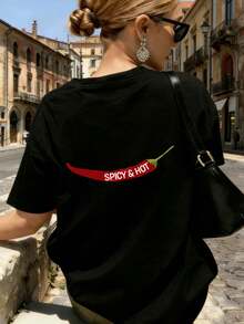 Women T-Shirts - Black - View 2