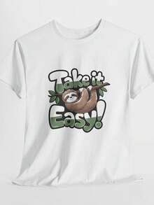 Take It Easy Another S1Hirt, Luckt PatriC1KS Day T1EE, Funny Another S1HAmR1Ock Top, R IriS1H Another T1S1Hirt, St Patt Day Another Don. - 白色 - 查看 1