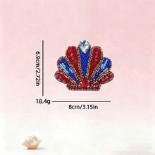 Handgesticktes Set mit Meeresmotiven (Krabbe, Hummer, Seestern) – ideal als Strandtaschen-Accessoire, Reiseaccessoire, Taschenanhänger und sommerliche Dekoration. Auch als Geschenk für Paar geeignet. - Verschiedenfarbig - Übersicht 11