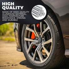 4PCS American Flag Car Wheel Center Caps Sticker, Automotive Exterior Accessories Wheel Hub Caps Sticker Compatible With 56mm Wheel Hub Caps, Center Caps For Rims Car Decorations - Black - View 3