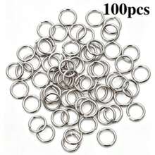 100pcs Stainless Steel Open Jump Rings/Loops, Earring Findings, Handmade Craft Supplies, Jewelry - Yellow Gold - View 17