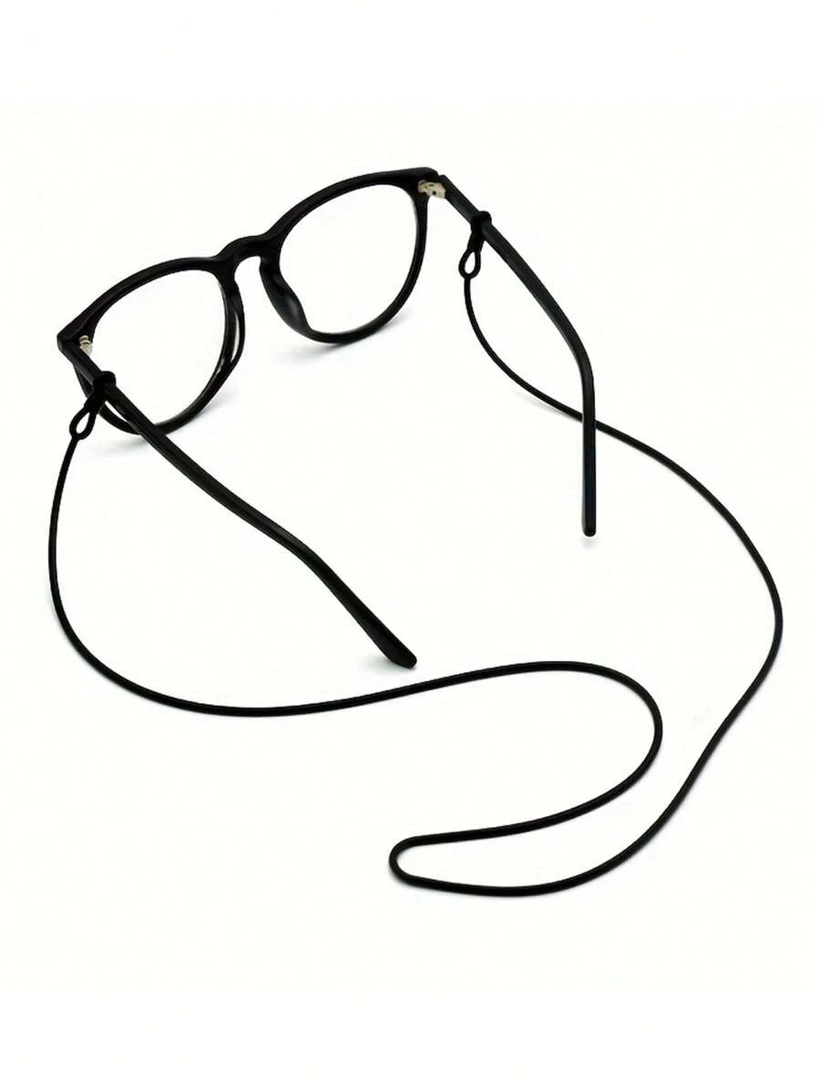 1 pieza Conjunto de cordón antideslizante para gafas para hombres y mujeres, mismo estilo, cordón de gafas de color caramelo, cordón elástico retráctil para gafas