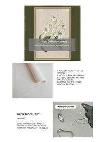 1pc Frameless Vintage Botanical Art Print, Floral Wall Art, Back To School, Room Decor Bedroom, Funkyposters - Flowers - View 10
