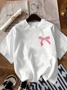 Camiseta con Estampado de Vida Marina para Mujer - Diseño de Tortuga Marina, Estrella de Mar y Concha en Rosa Suave - Top Ligero de Cuello Redondo para Verano, para Playa y Conjuntos Casuales - Ropa de Mujer para el Día a Día, Camiseta de Playa, Estilo Relajado para Fin de Semana, Diseño Divertido, Ajuste Cómodo, Camiseta de Manga Corta, Camiseta Y2k para Amantes de la Moda - Negro - Ver 3