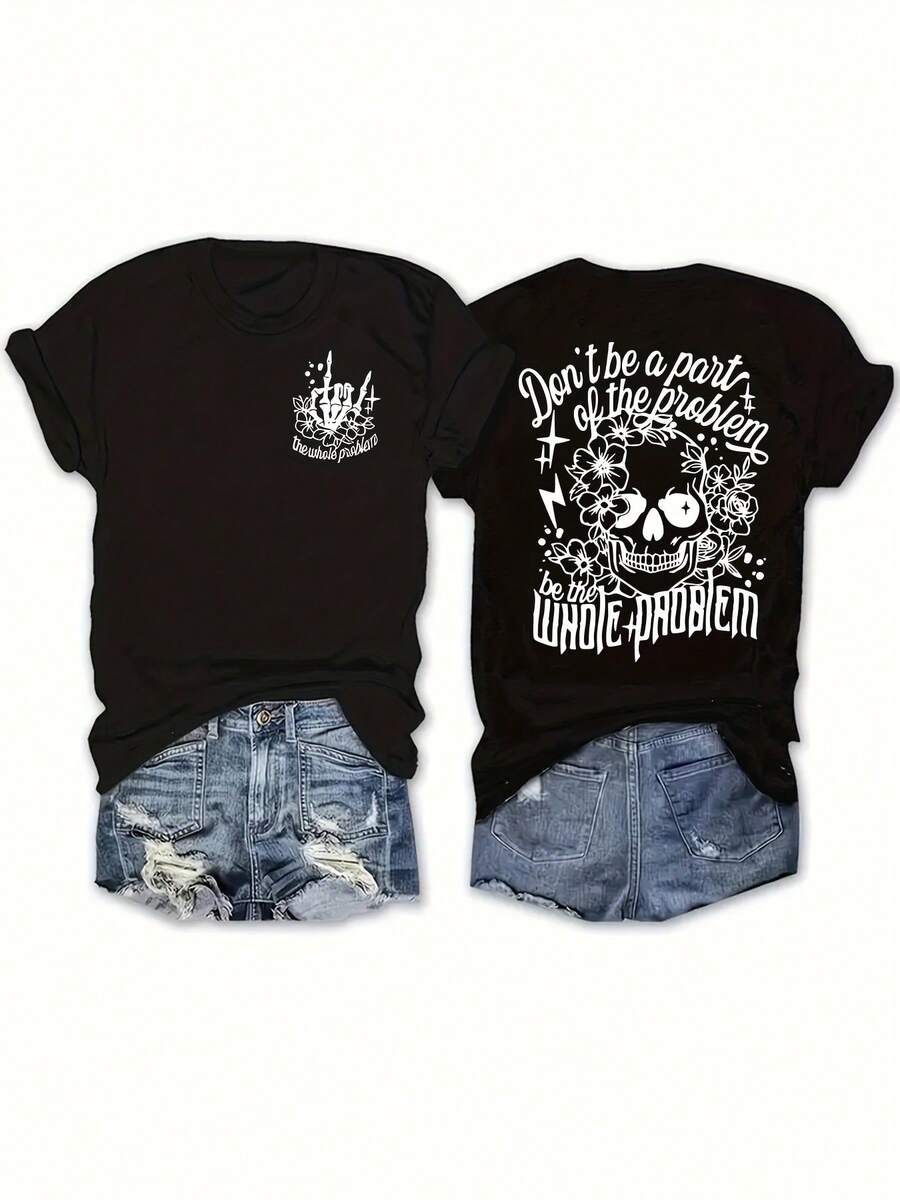 Women T-Shirts - Black - View 1