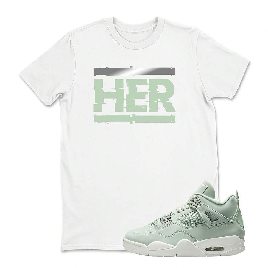 Camisetas deportivas Air Jordanss 4 Abundance, camisetas unisex para combinar con las Jordanss 4 Abundance AJ4 Seafoam, el mejor regalo. - forma - Ver 1